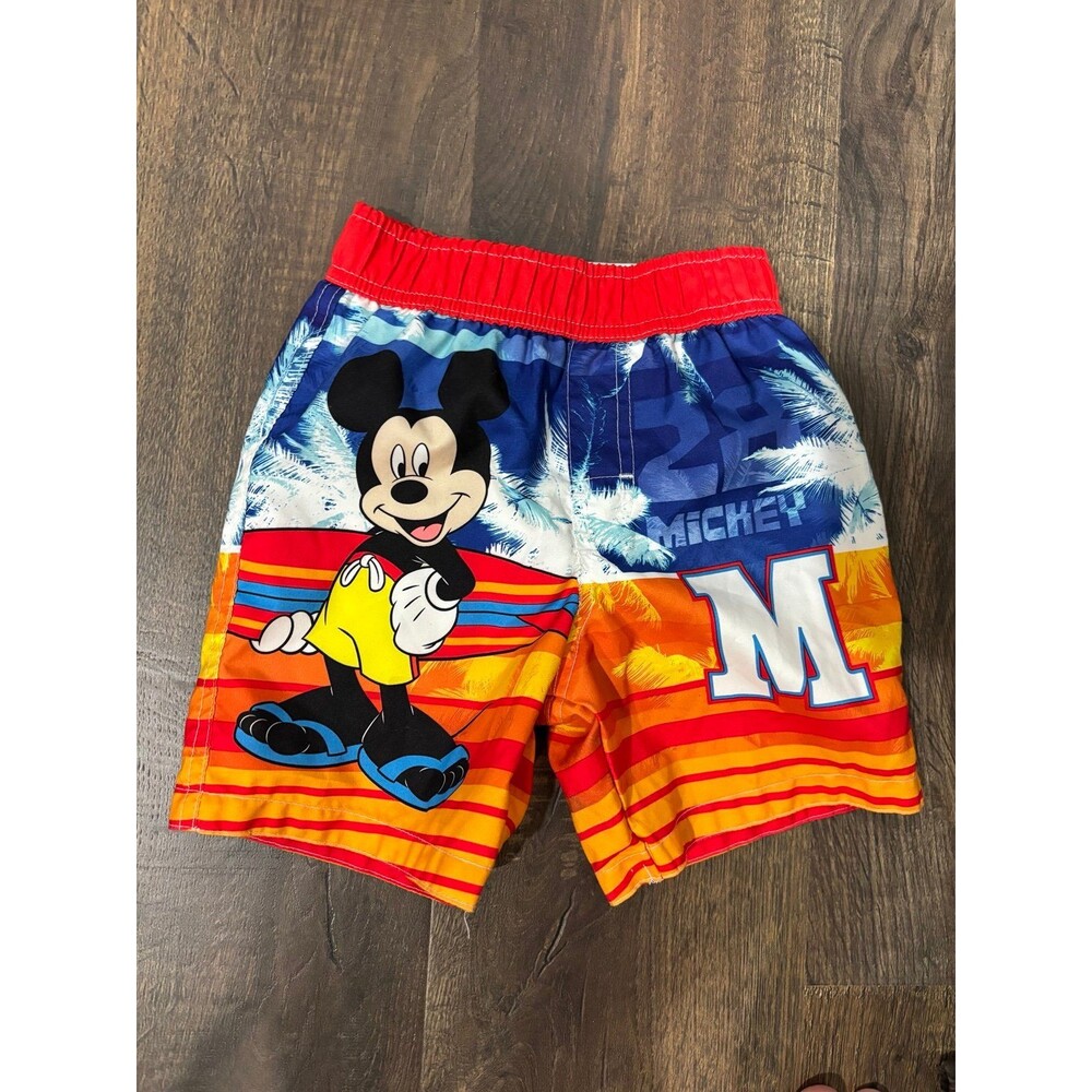 Disney Mickey Mouse Boys Surfing Swim Trunk 3T